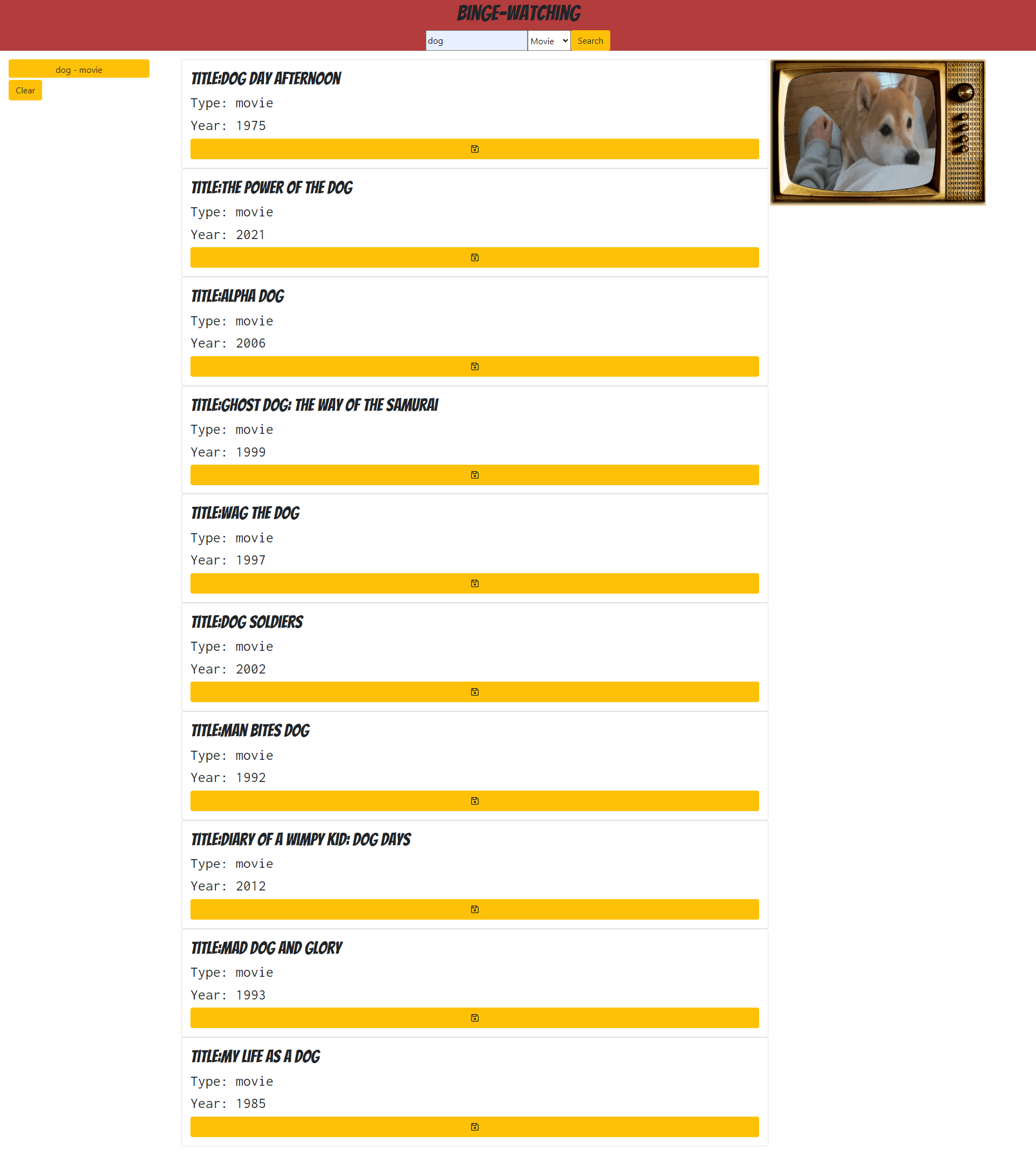 screenshot of the top of the horiseon website